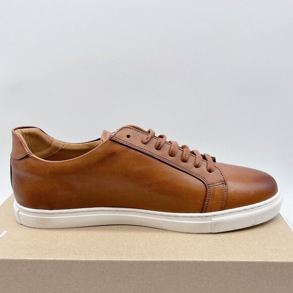 Bruno Magli Daniel Low Top Sneakers Casual Shoes Brown Leather Lace Up US 13 - Picture 8 of 11